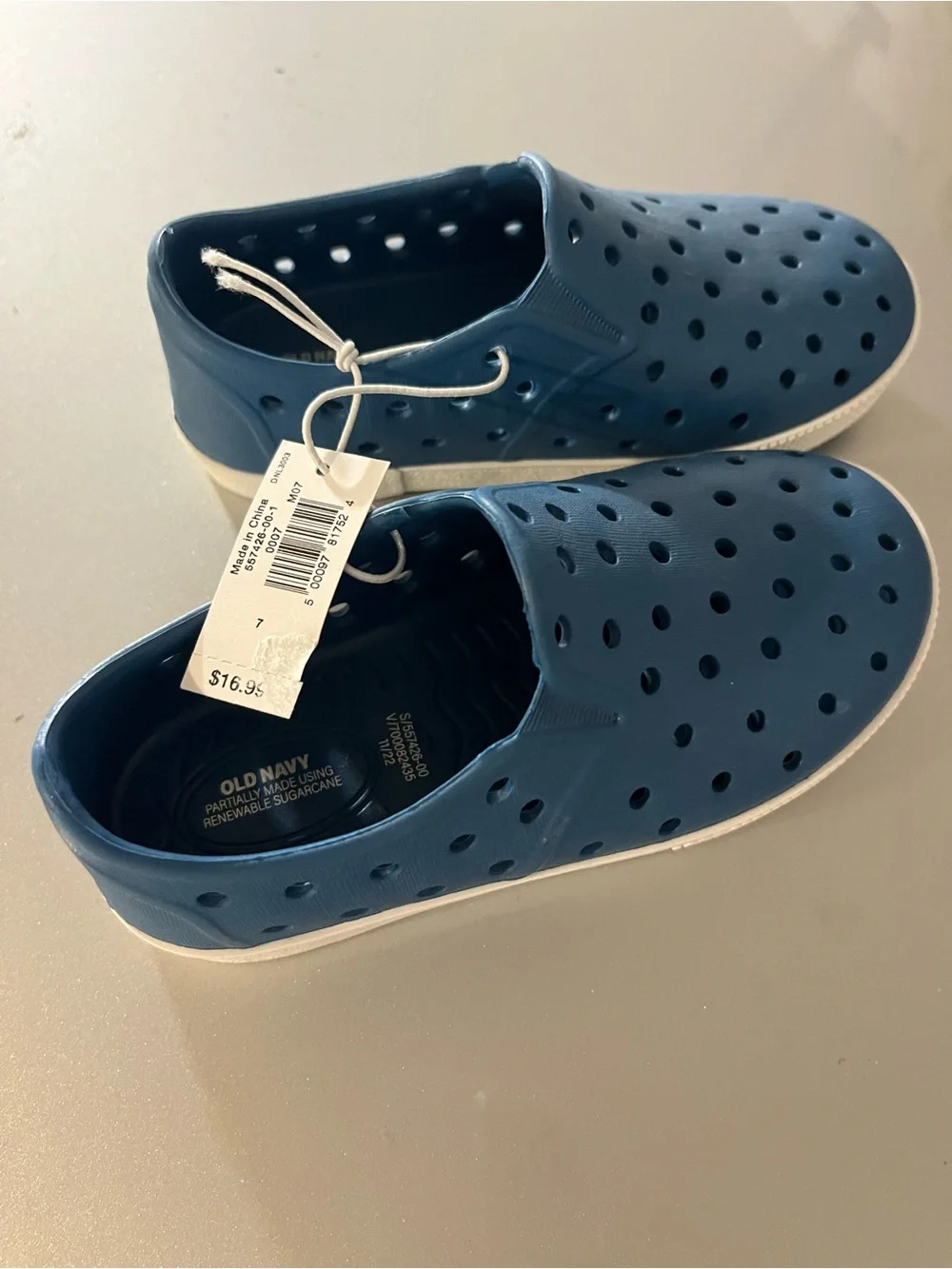 Old Navy Kids Blue Slip-On Water Shoes